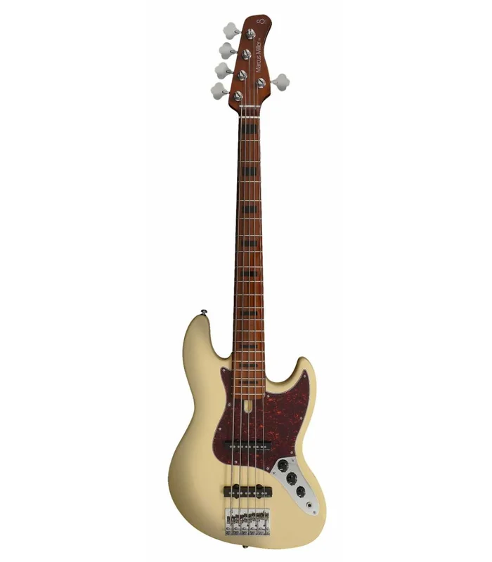 Basse Electrique FretLess M. Miller V5 ALDER-4 FL VWH MN Vintage White