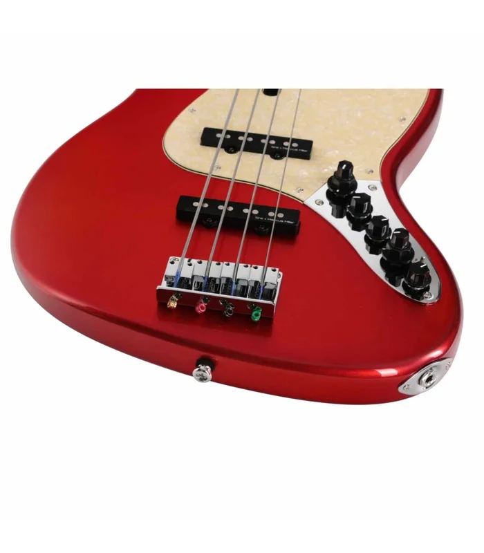 Basse Electrique Fretless M. Miller V7 ALDER-4 FL BMR EN bright Metallic Red – Image 3