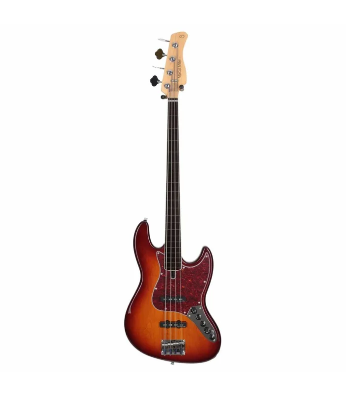Basse Electrique Fretless M. Miller V7 ALDER-4 FL TS EN Tobacco Sunburst