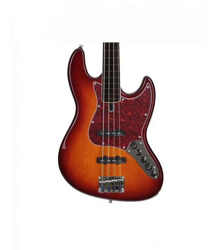 Basse Electrique Fretless M. Miller V7 ALDER-4 FL TS EN Tobacco Sunburst – Image 2