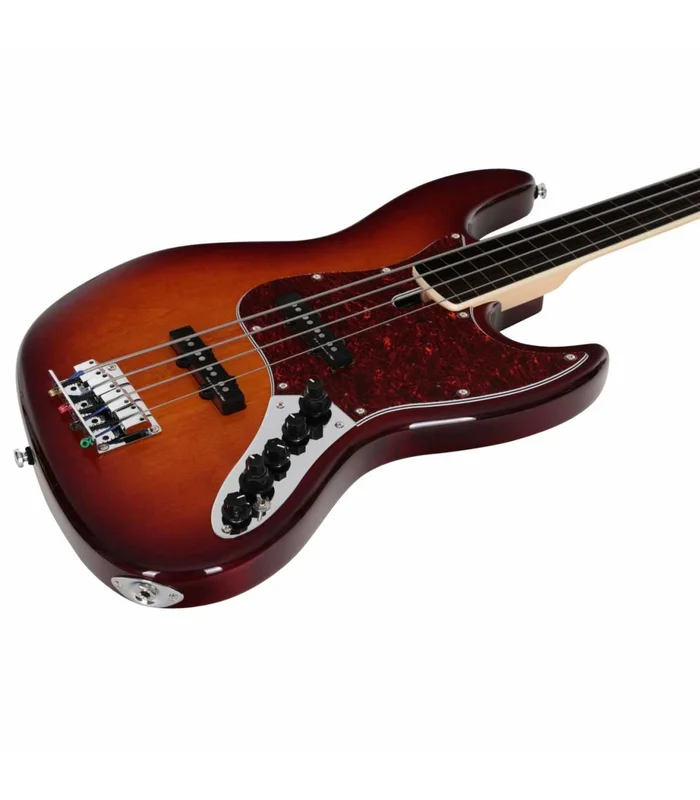 Basse Electrique Fretless M. Miller V7 ALDER-4 FL TS EN Tobacco Sunburst – Image 3