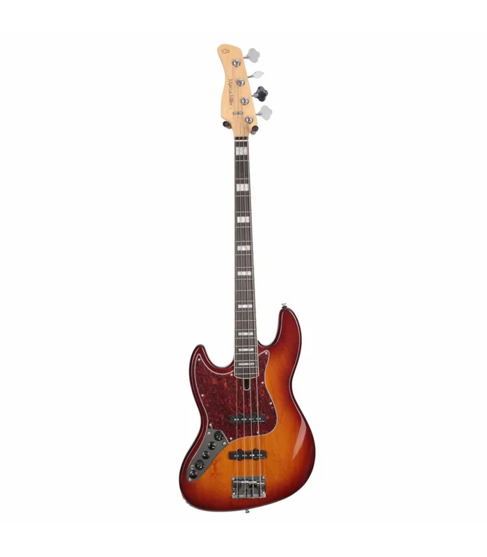 Basse Electrique Gaucher M. Miller V7 ALDER-4 LH TS EN Tobacco Sunburst