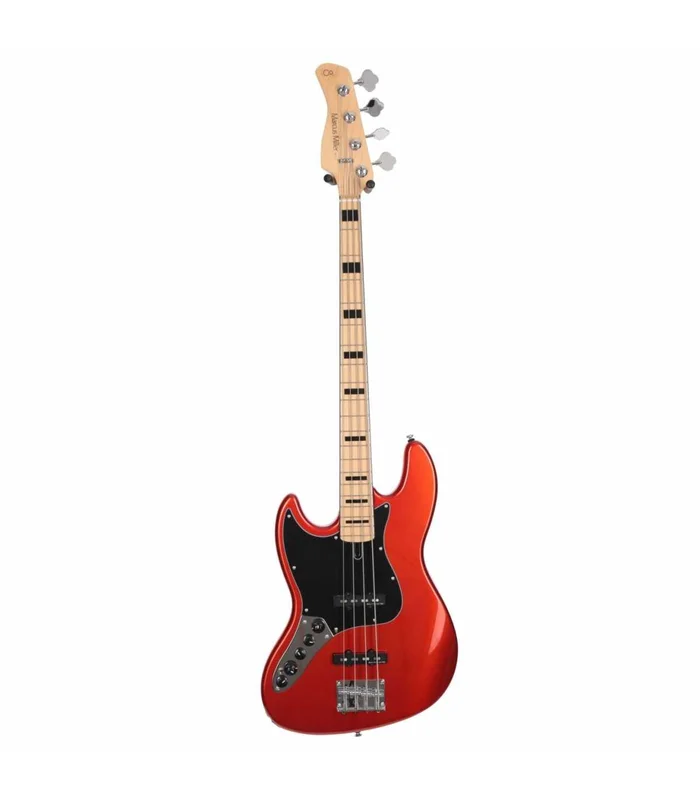 Basse Electrique Gaucher M. Miller V7 VINTAGE ALDER-4 LH BMR MN Metallic Red