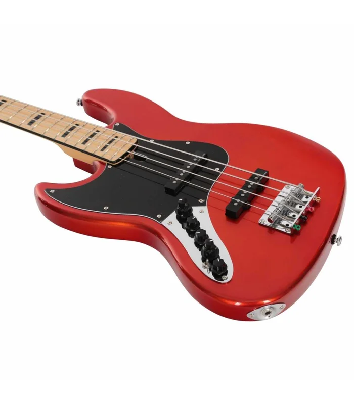 Basse Electrique Gaucher M. Miller V7 VINTAGE ALDER-4 LH BMR MN Metallic Red – Image 2