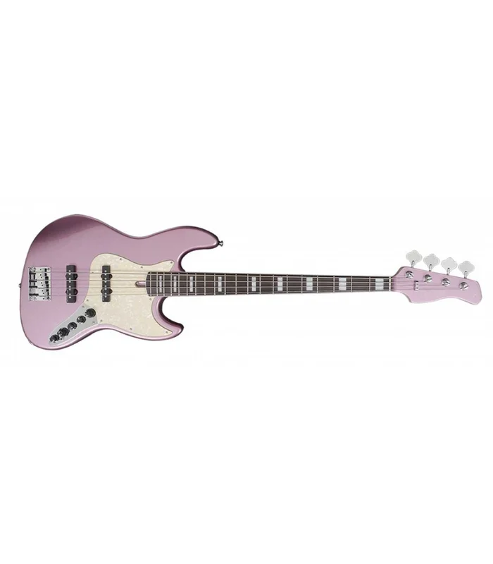 Basse Electrique M. Miller V7 ALDER-4 BUR EN Burgundy