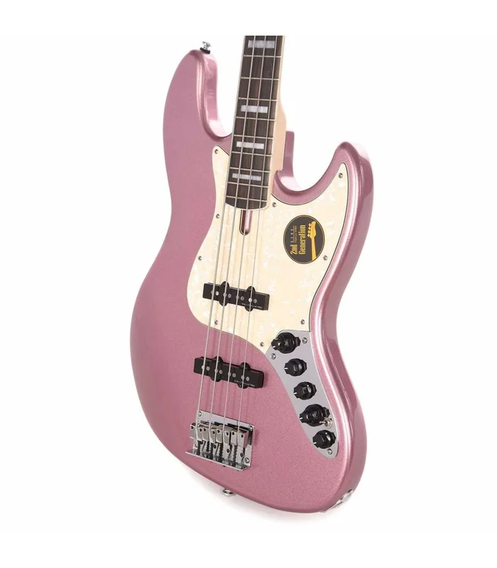 Basse Electrique M. Miller V7 ALDER-4 BUR EN Burgundy – Image 2