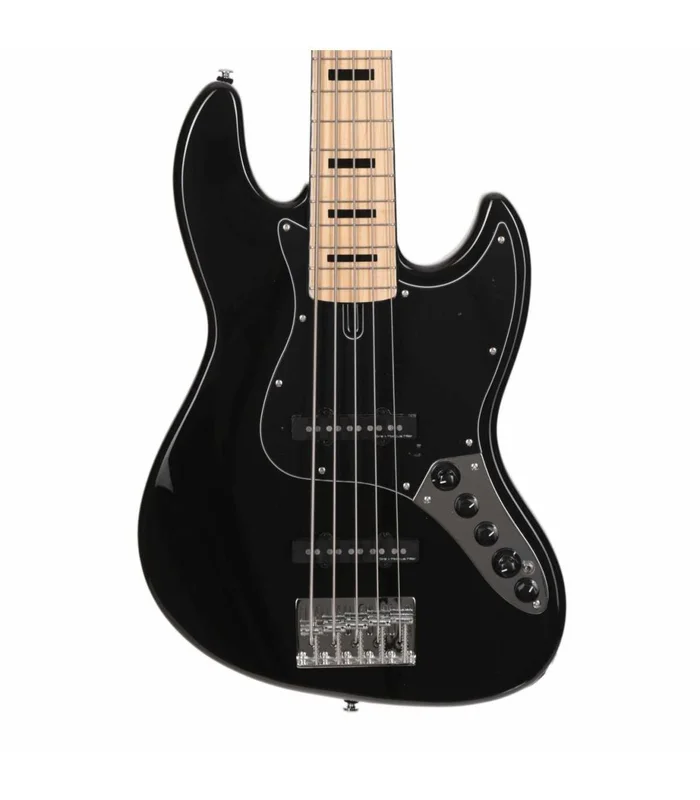 Basse Electrique M. Miller V7 VINTAGE ALDER-4 BK MN Black – Image 2