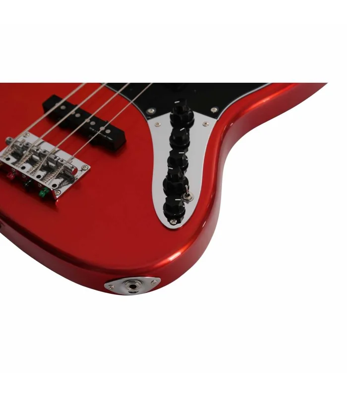 Basse Electrique M. Miller V7 VINTAGE ALDER-4 BMR MN Bright Metallic Red – Image 4
