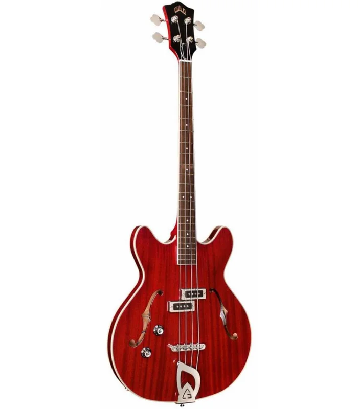 Basse Electrique Semi-Hollow Gaucher Guild STARFIRE BASS I – LH CHERRY RED