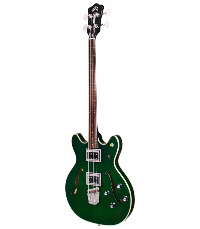 Basse Electrique Semi-Hollow Guild STARFIRE BASS II GREEN + ÉTUI – Image 2