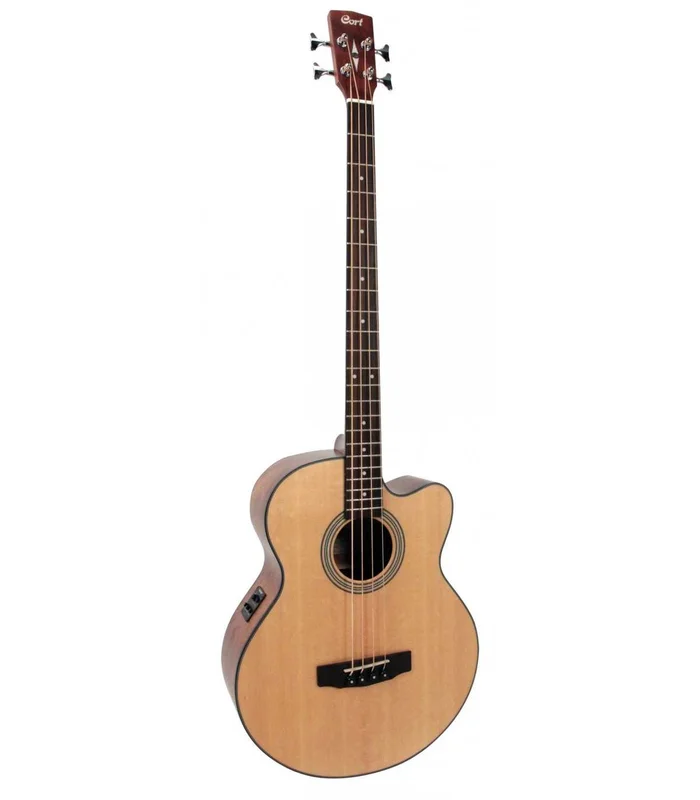 BASSE ELECTRO-ACOUSTIQUE CORT SJB5F NATUREL SATINE HOUSSE