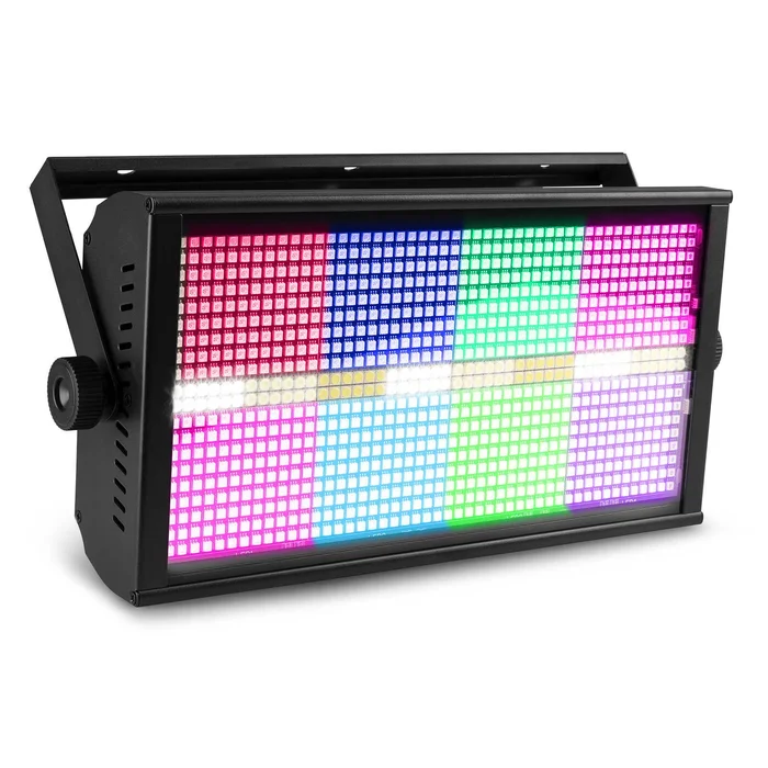 BeamZ BS960 – Stroboscope LED SMD RGBW DMX – Combo Strobe et Éclairage d’ambiance, 16 Segments Contrôlables