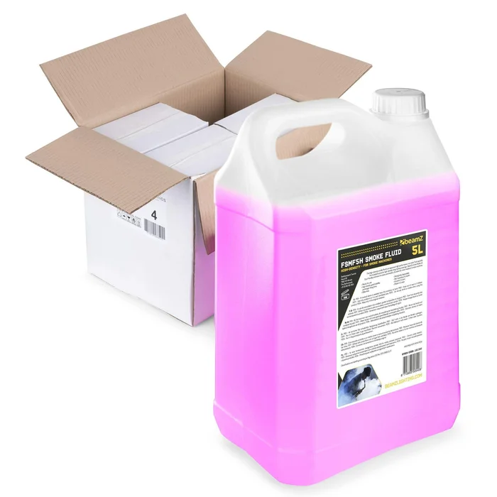 BeamZ FSMF5H – 4x 5L de Liquide pour Machine à Fumée – Rose