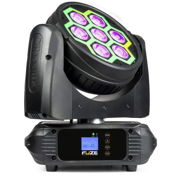 BeamZ FUZE712 avec Effet LED SMD – Lyre LED – Lumière LED – Spot led