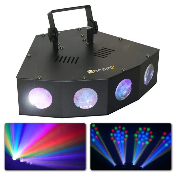 BeamZ Head Moon – 4 Projecteurs LED, 72 LEDs RGB 5mm, 10 Watts