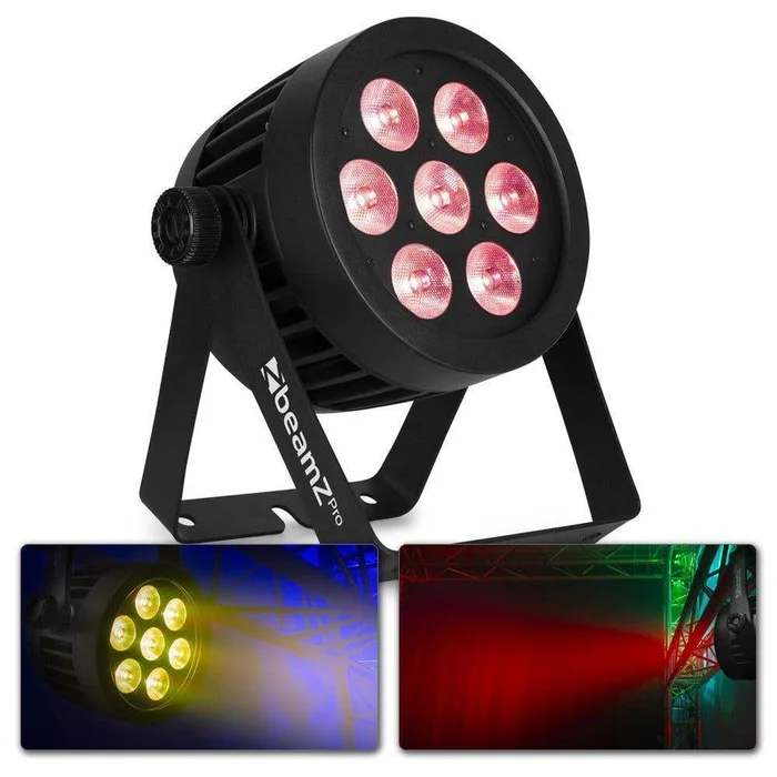 BeamZ Professional BWA530 – Projecteur PAR CAN IP65, 7x LED RGBW avec Boitier Étanche – Aluminium