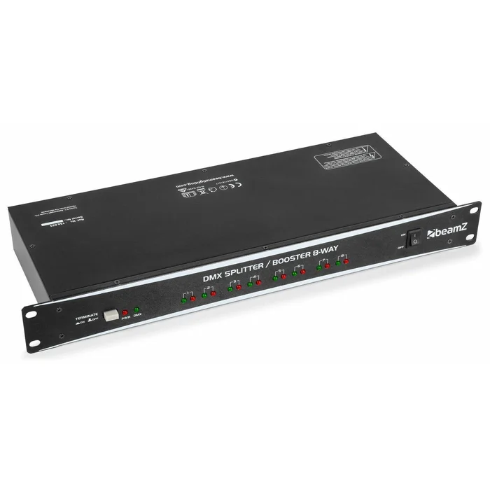 BeamZ Répartiteur DMX – Amplificateur DMX, Booster DMX 8 Sorties