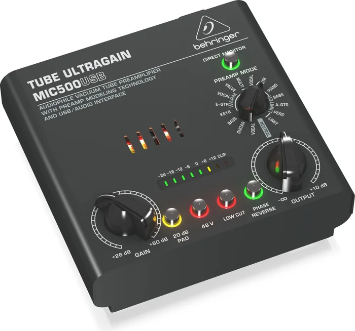 BEHRINGER MIC500USB Tube Ultragain