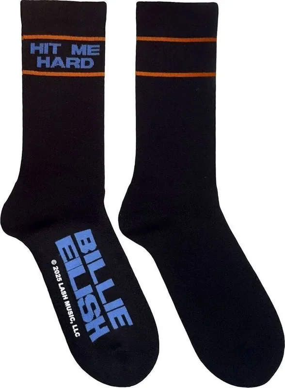 Billie Eilish Chaussettes Hit Me Hard & Soft Black 36-40
