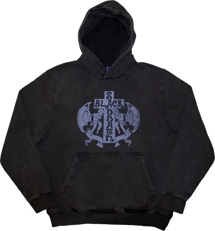 Black Sabbath Hoodie Angels Unisex Charcoal Grey 2XL