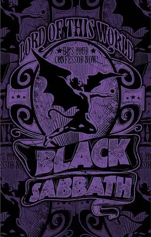 Black Sabbath Lord of this world Drapeau