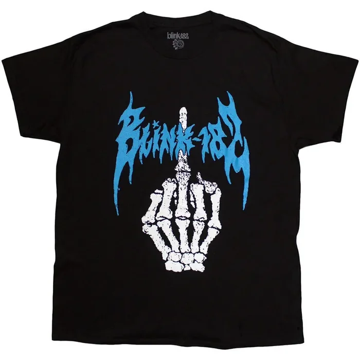 Blink-182 T-shirt Middle Finger Unisex Black 2XL