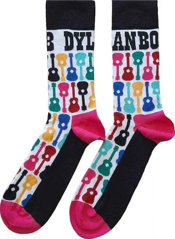 Bob Dylan Chaussettes Guitar Pattern Multicolour 40-45