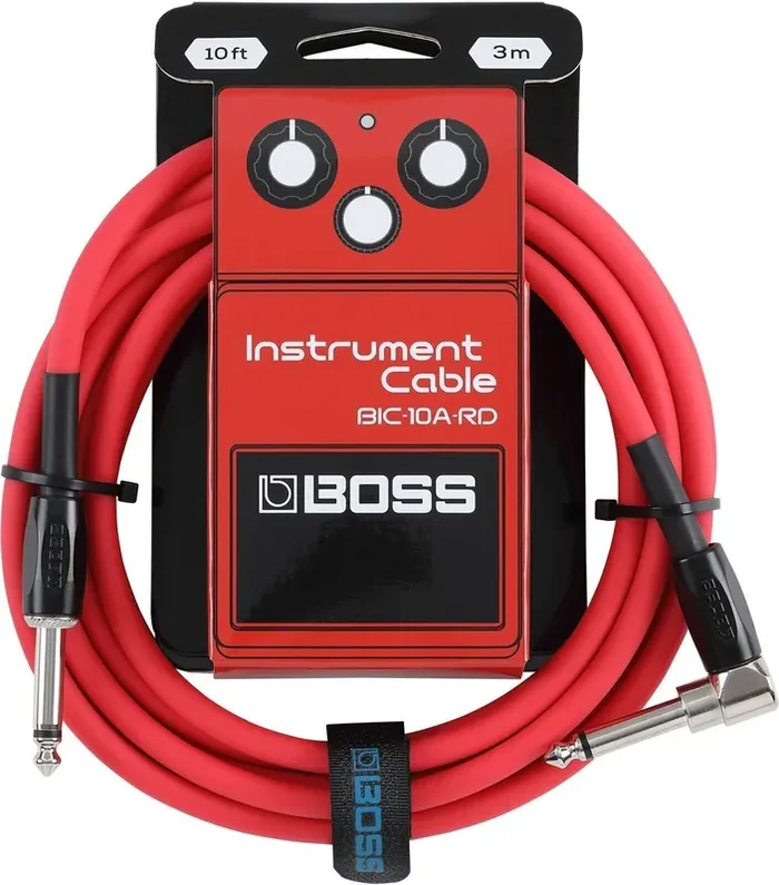 Boss BIC-10A-RD 10ft Droit – Angle Câble d‘instrument