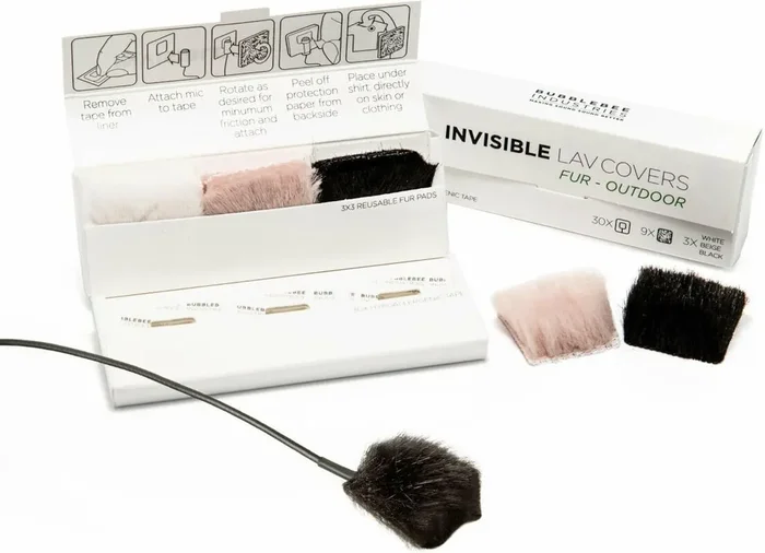 Bubblebee Invisible Lav Covers Outdoor Black Bonnette