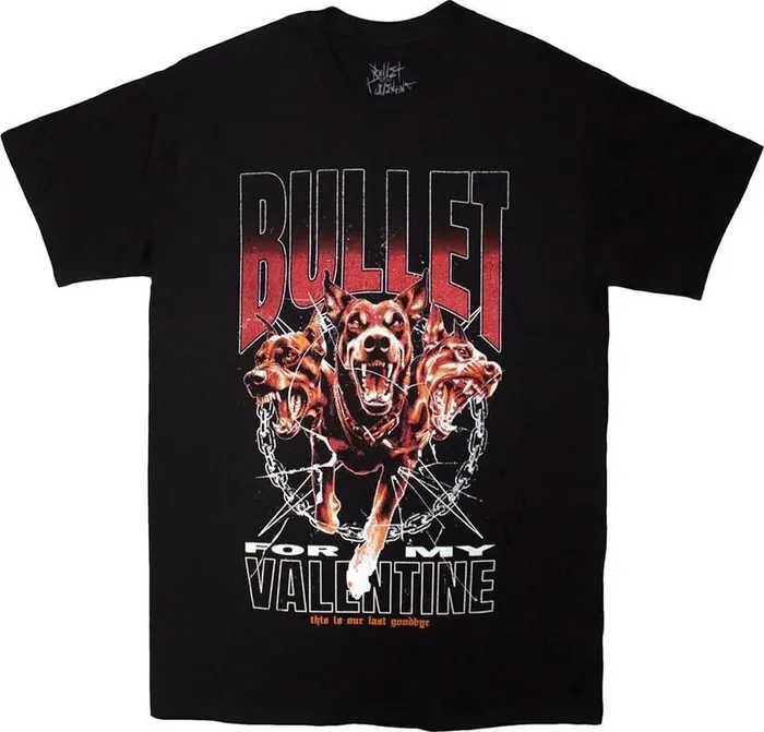 Bullet For My Valentine T-shirt Last Goodbye Dogs Unisex Black S
