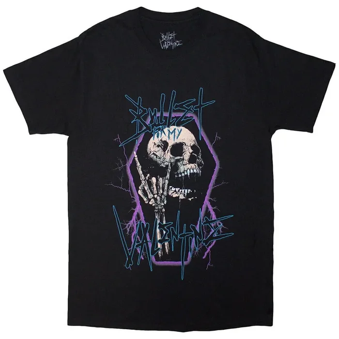 Bullet For My Valentine T-shirt Thrash Skull Unisex Black M