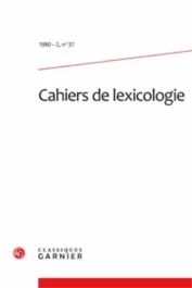 CAHIERS LEXICOLOGIE 1980-2 37