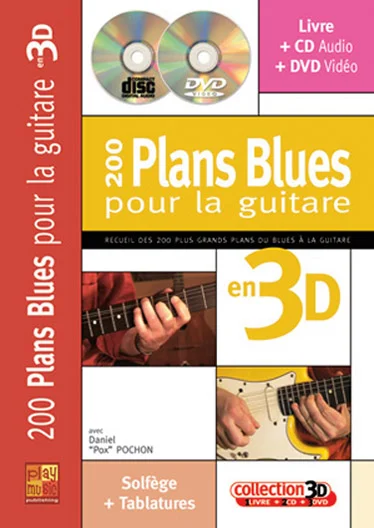 Carisch Pox Pochon Daniel – 200 Plans Blues Pour La Guitare En 3D CD + DVD