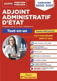 Concours Adjoint administratif d&rsquo;Etat. Externe, interne, 3e voie. Catégorie C. Tout-en-un, Edition 2