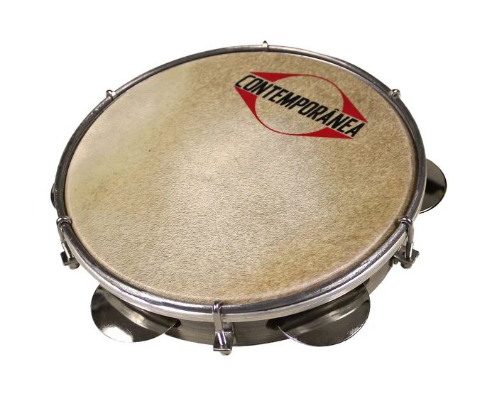 CONTEMPORANEA CL-PAN8-02 Pandeiro Série Light 8″ – Peau Animale