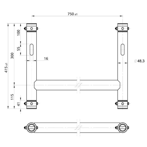 ConteStage BT-TRUSS H-Frame BLK 750×415 – Image 2