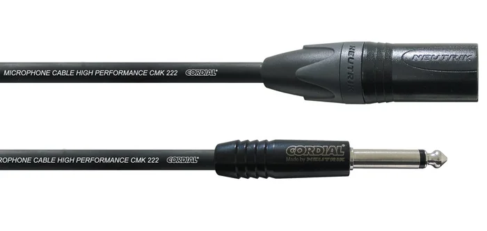 Cordial Câble Audio XLR Male/jack Mono 5 M