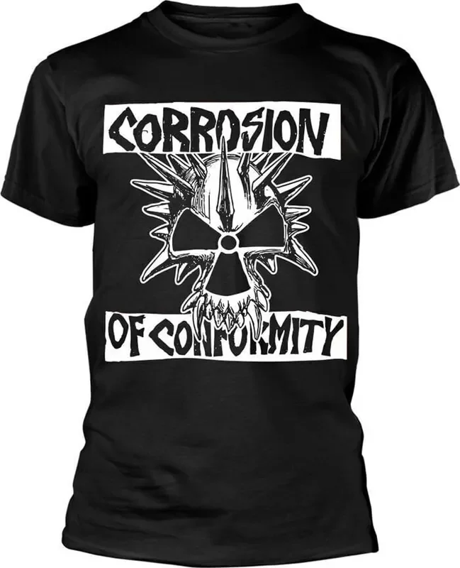 Corrosion Of Conformity T-shirt Skull Logo Unisex Black 2XL