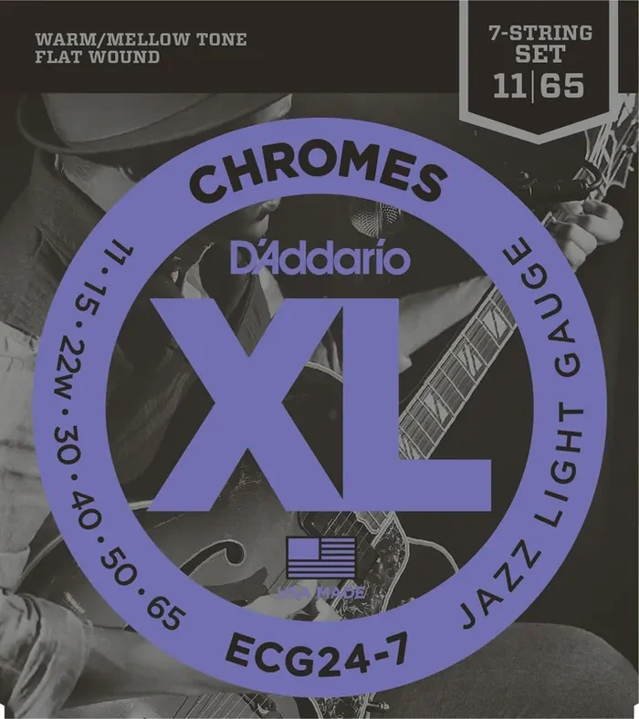 D‘Addario ECG24-7 Cordes pour guitares électriques