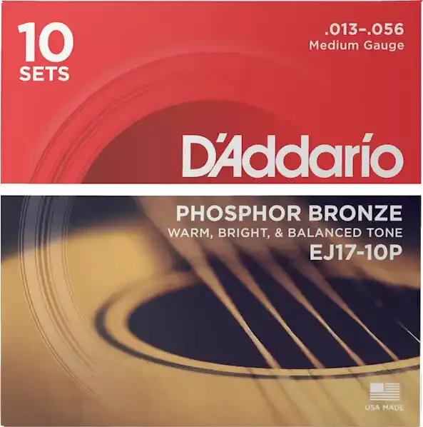 D‘Addario EJ17-10P Cordes de guitares acoustiques
