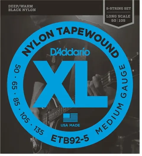 D‘Addario ETB92 5 Jeux de 5 cordes basses