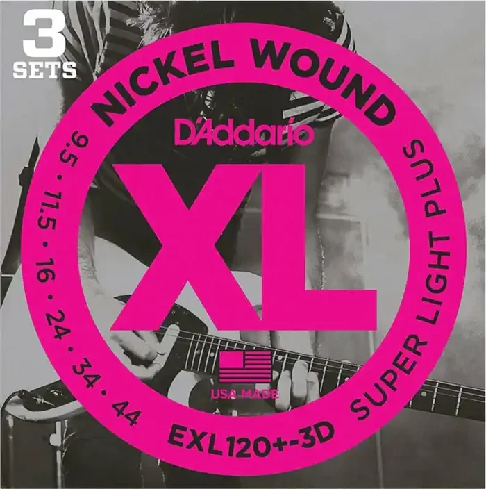 D‘Addario EXL120+-3D Cordes pour guitares électriques