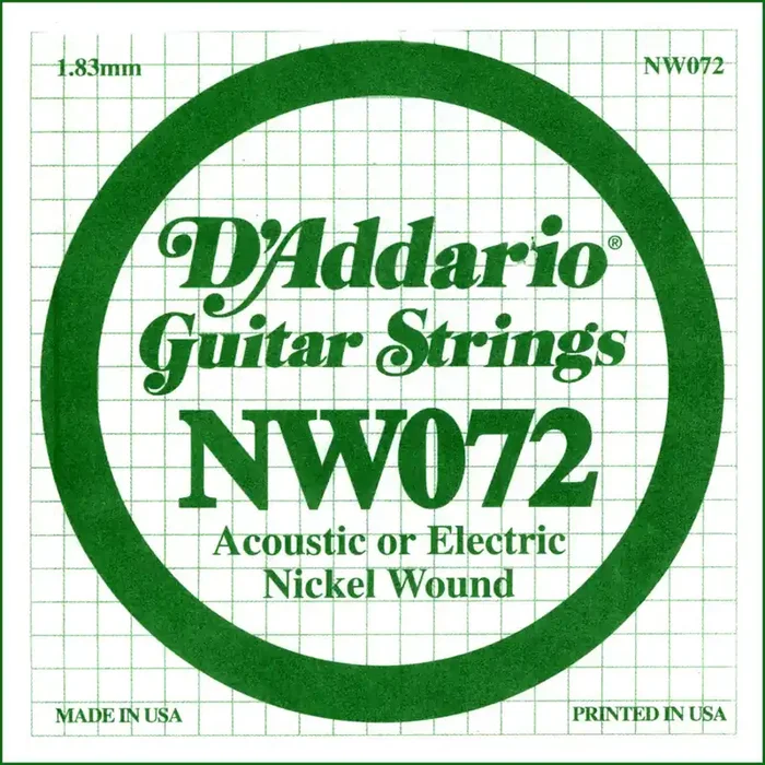 D‘Addario NW 072 Corde de guitare électrique à l‘unité
