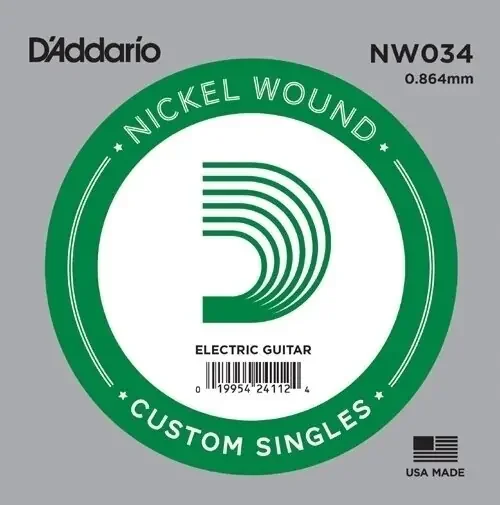 D‘Addario NW034 Corde de guitare électrique à l‘unité