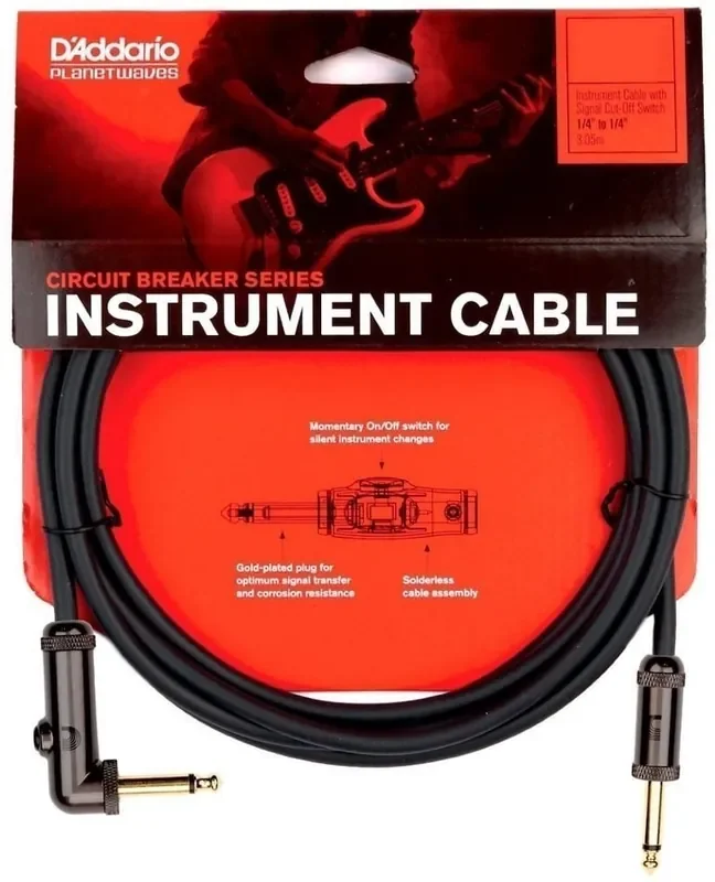 D‘Addario Planet Waves PW-AGRA-20 6 m Droit – Angle Câble d‘instrument