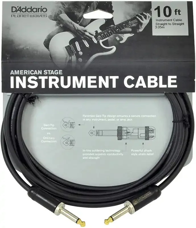 D‘Addario Planet Waves PW-AMSG-10 3 m Droit – Droit Câble d‘instrument
