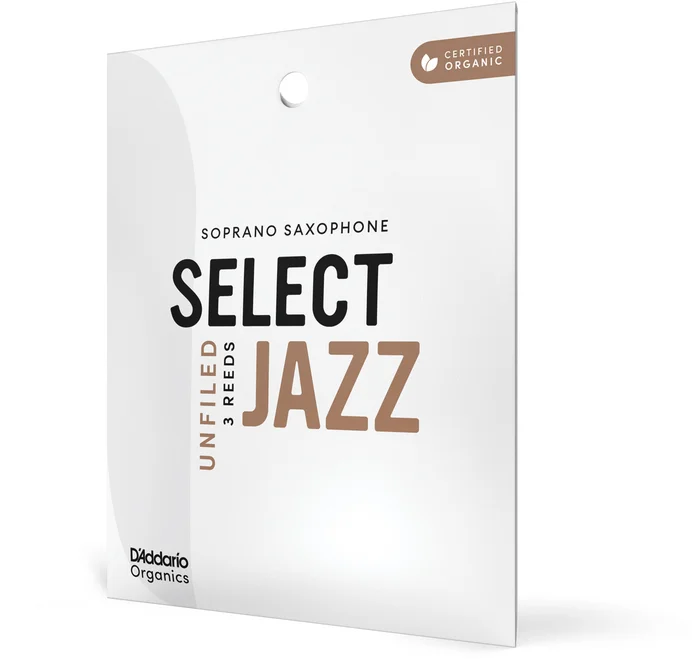 D’ADDARIO – RICO Organic Select Jazz Unfiled 3 Soft Sax Soprano (x 3)