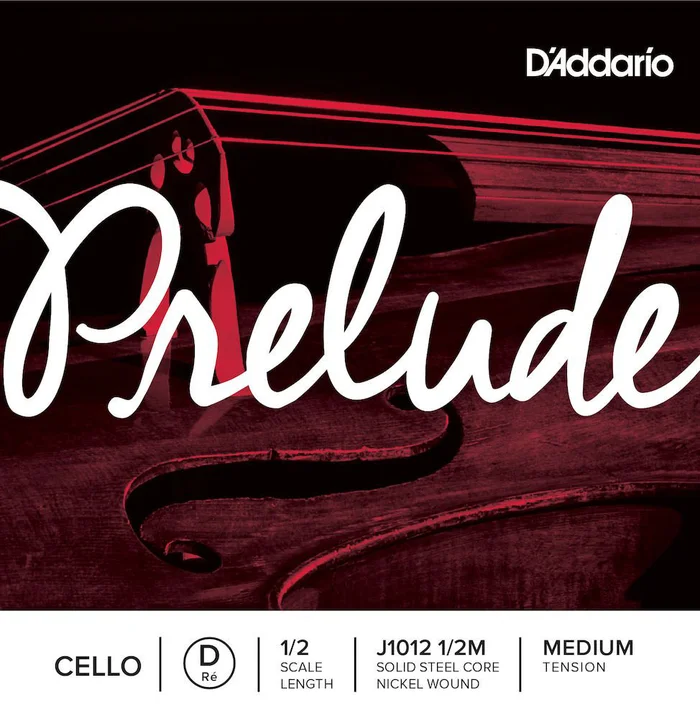 D’ADDARIO AND CO 1/2 Prelude Corde Ré Medium/file Nickel