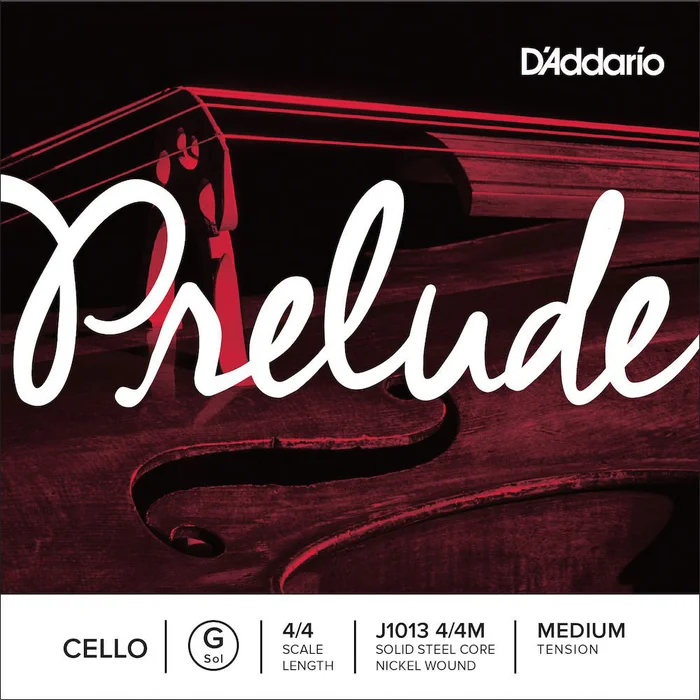 D’ADDARIO AND CO 4/4 Prelude Corde Sol Medium/file Nickel