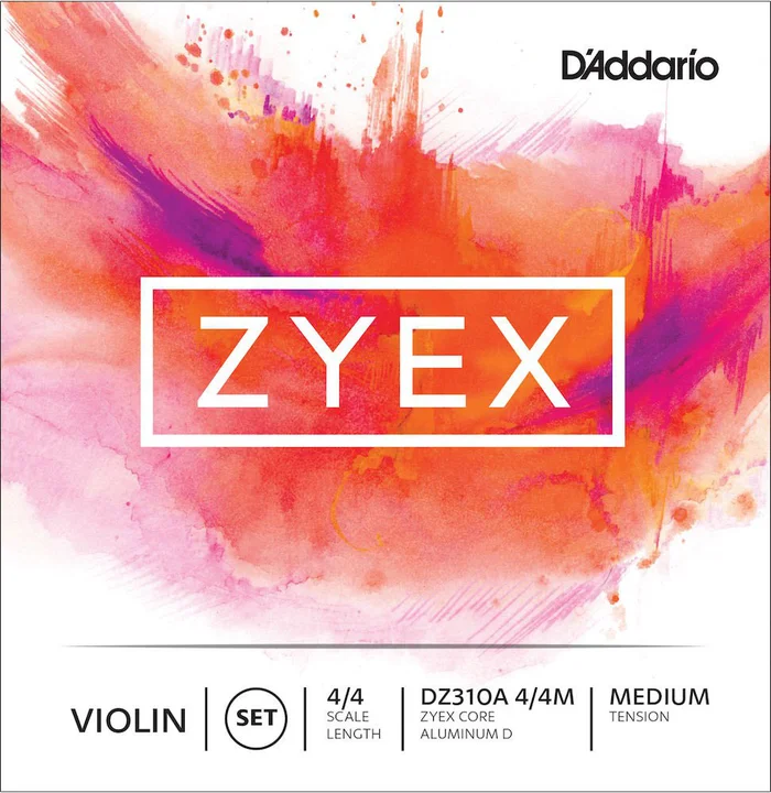 D’ADDARIO AND CO 4/4 Zyex Jeu Medium/Ré File Aluminium